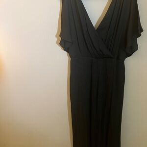 Express Black Cap Sleeve Jumpsuit